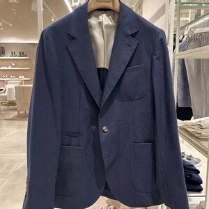 Brunello Cucinelli Navy Blazer